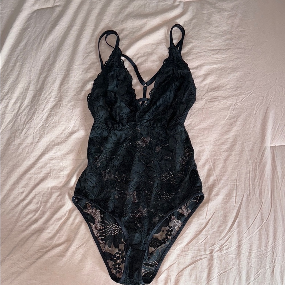 Aerie Black Lace Bodysuit